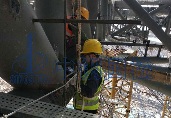 鋼結(jié)構(gòu)檢測(cè)現(xiàn)場(chǎng)