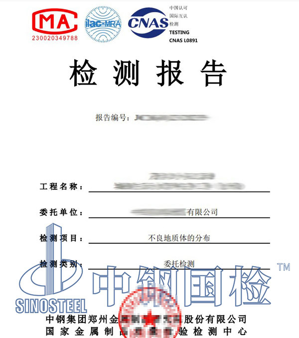 道路工程檢測報告